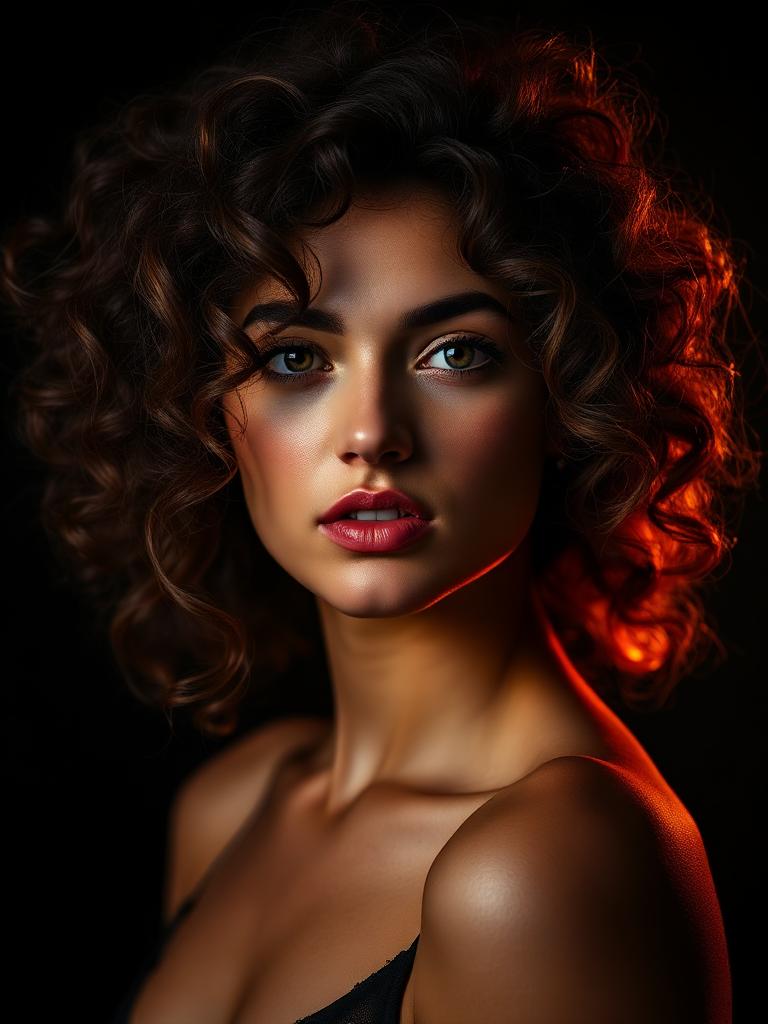 Retrato editorial gerado por IA